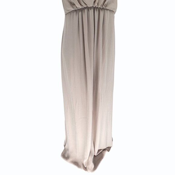 Show Me Your Mumu‎ Amanda Maxi Dress Womens M Taupe Beige Open Back Bridesmaid - Picture 3 of 13